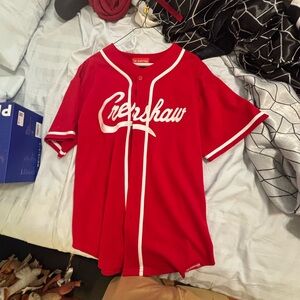 Nipsey Hussle the marathon clothing Red crenshaw Baseball Jersey
